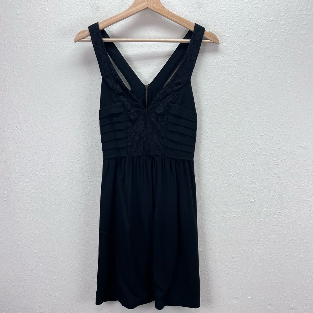 Staring at Stars Urban Outfitters black fit and flare dress neck sleeveless lace